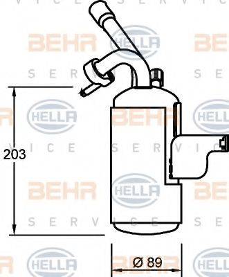 BEHR HELLA SERVICE 8FT351335051 Осушувач, кондиціонер