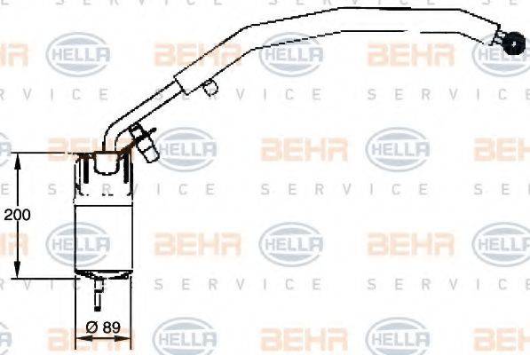 BEHR HELLA SERVICE 8FT351335071 Осушувач, кондиціонер