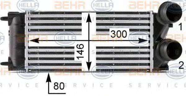 BEHR HELLA SERVICE 8ML376700071 Інтеркулер