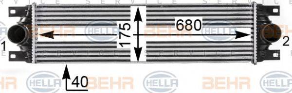 BEHR HELLA SERVICE 8ML376700641 Інтеркулер