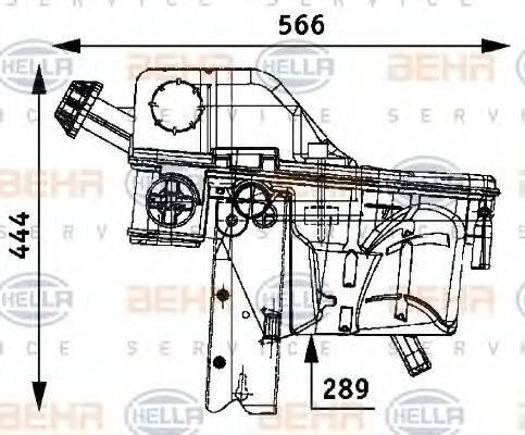 BEHR HELLA SERVICE 8MA376705081 Компенсаційний бак, охолоджуюча рідина