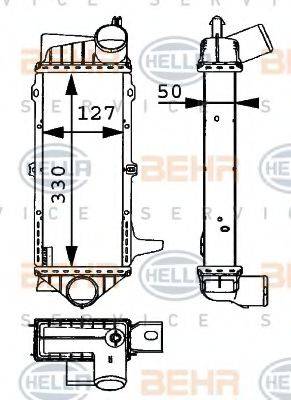 BEHR HELLA SERVICE 8ML376723111 Інтеркулер