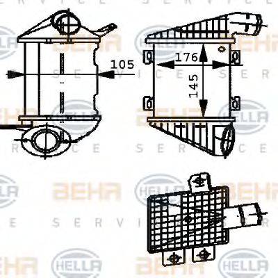 BEHR HELLA SERVICE 8ML376723261 Інтеркулер