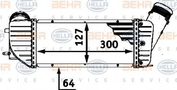 BEHR HELLA SERVICE 8ML376723371 Інтеркулер