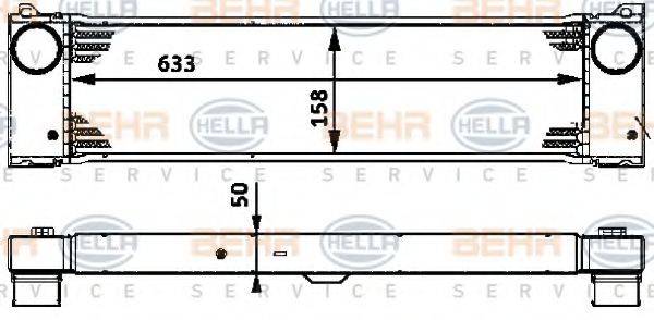 BEHR HELLA SERVICE 8ML376723531 Інтеркулер