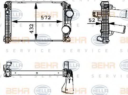 BEHR HELLA SERVICE 8ML376723791 Інтеркулер