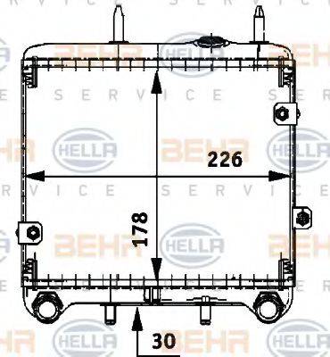 BEHR HELLA SERVICE 8MO376725271 масляний радіатор, моторне масло