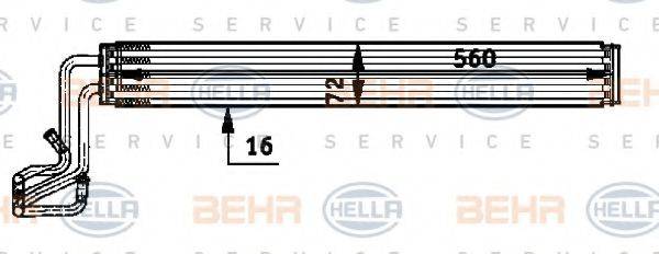 BEHR HELLA SERVICE 8MO376726301 Олійний радіатор, рульове керування