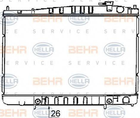 BEHR HELLA SERVICE 8MK376726521 Радіатор, охолодження двигуна