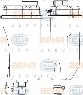 BEHR HELLA SERVICE 8MA376731501 Компенсаційний бак, охолоджуюча рідина