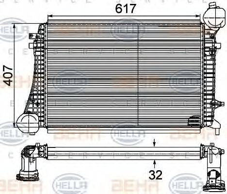 BEHR HELLA SERVICE 8ML376746161 Інтеркулер