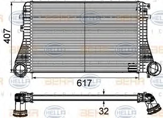 BEHR HELLA SERVICE 8ML376746201 Інтеркулер