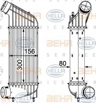 BEHR HELLA SERVICE 8ML376746361 Інтеркулер