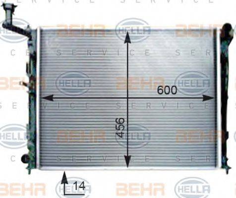 BEHR HELLA SERVICE 8MK376754521 Радіатор, охолодження двигуна