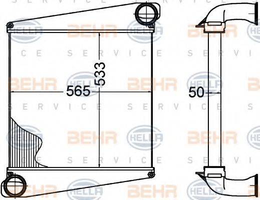 BEHR HELLA SERVICE 8ML376758181 Інтеркулер