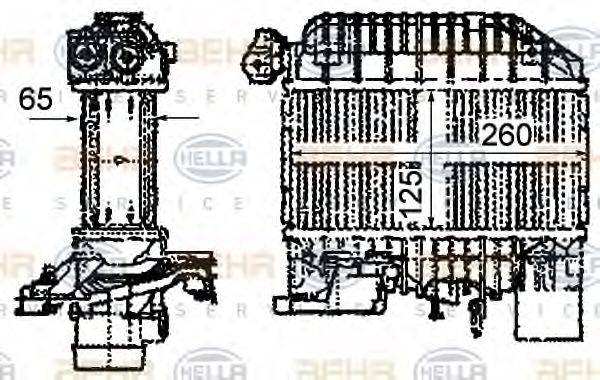 BEHR HELLA SERVICE 8ML376760651 Інтеркулер