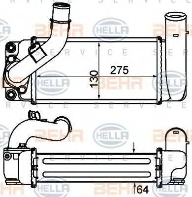 BEHR HELLA SERVICE 8ML376910071 Інтеркулер