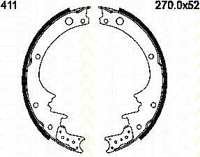 TRISCAN 810014411 Комплект гальмівних колодок