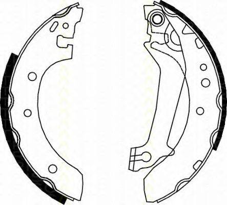 TRISCAN 810016587 Комплект гальмівних колодок