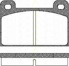TRISCAN 811010111 Комплект гальмівних колодок, дискове гальмо