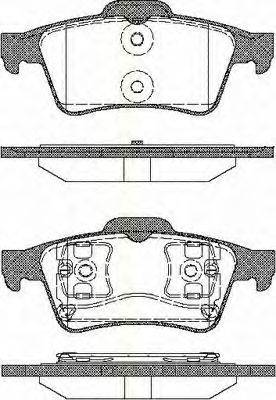 TRISCAN 811010534 Комплект гальмівних колодок, дискове гальмо
