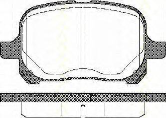 TRISCAN 811013022 Комплект гальмівних колодок, дискове гальмо