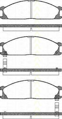 TRISCAN 811014889 Комплект гальмівних колодок, дискове гальмо