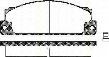 TRISCAN 811015507 Комплект гальмівних колодок, дискове гальмо