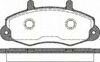 TRISCAN 811016969 Комплект гальмівних колодок, дискове гальмо