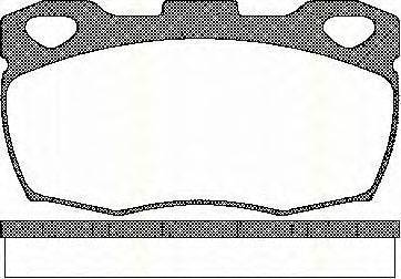 TRISCAN 811017003 Комплект гальмівних колодок, дискове гальмо