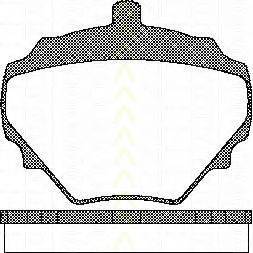 TRISCAN 811017004 Комплект гальмівних колодок, дискове гальмо
