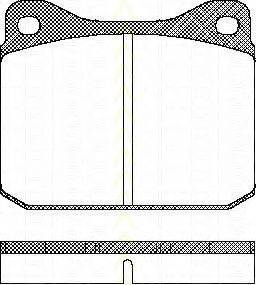 TRISCAN 811023235 Комплект гальмівних колодок, дискове гальмо