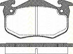 TRISCAN 811025177 Комплект гальмівних колодок, дискове гальмо
