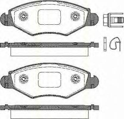 TRISCAN 811028025 Комплект гальмівних колодок, дискове гальмо