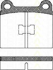 TRISCAN 811029214 Комплект гальмівних колодок, дискове гальмо