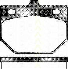 TRISCAN 811041128 Комплект гальмівних колодок, дискове гальмо