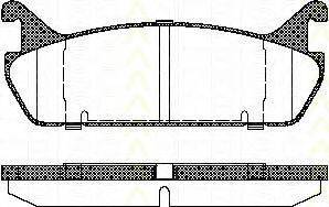 TRISCAN 811050020 Комплект гальмівних колодок, дискове гальмо