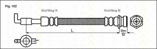 TRISCAN 815050108 Гальмівний шланг