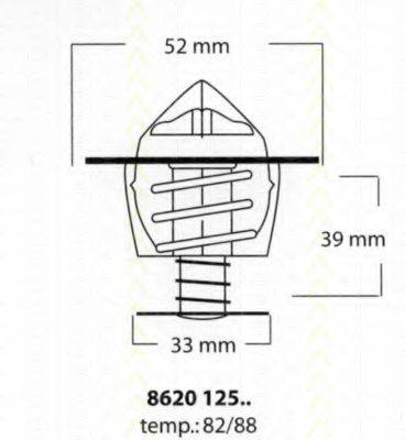 TRISCAN 862012588 Термостат, охолоджуюча рідина