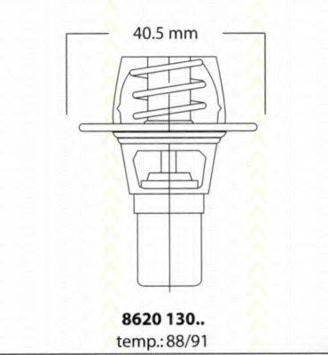 TRISCAN 862013091 Термостат, охолоджуюча рідина