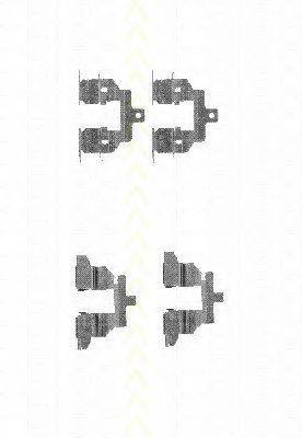 TRISCAN 8105141602 Комплектуючі, колодки дискового гальма