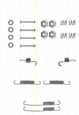 TRISCAN 8105162541 Комплектуючі, гальмівна колодка