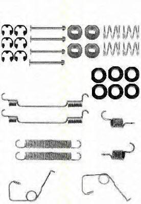 TRISCAN 8105162580 Комплектуючі, гальмівна колодка