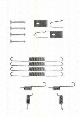 TRISCAN 8105502502 Комплектуючі, гальмівна колодка