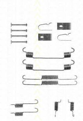 TRISCAN 8105502543 Комплектуючі, гальмівна колодка