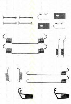 TRISCAN 8105502557 Комплектуючі, гальмівна колодка