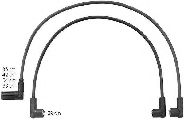 BERU ZEF1071 Комплект дротів запалювання