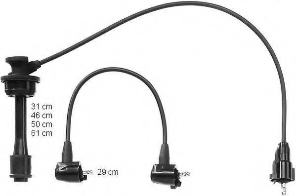 BERU ZEF1085 Комплект дротів запалювання