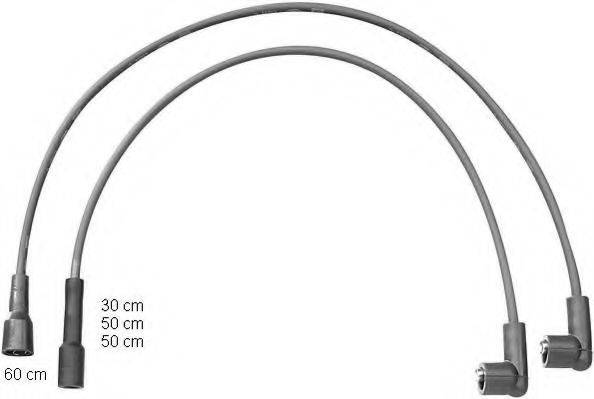 BERU ZEF1385 Комплект дротів запалювання
