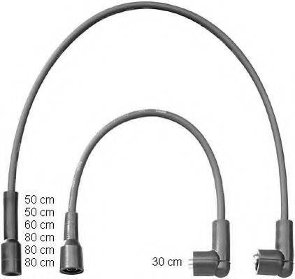 BERU ZEF1387 Комплект дротів запалювання